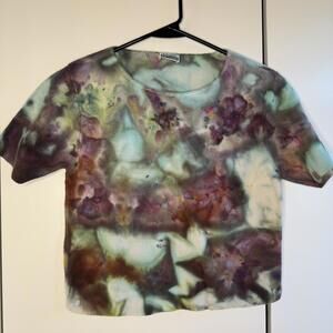Vintage Basic Editions Medium Tie-Dye Cotton Knit Top
